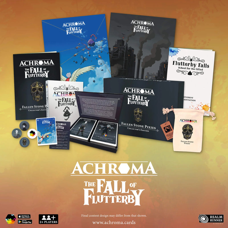 Achroma: The Fall of Flutterby - First Edition Collectors - Fallen Stone Pixies