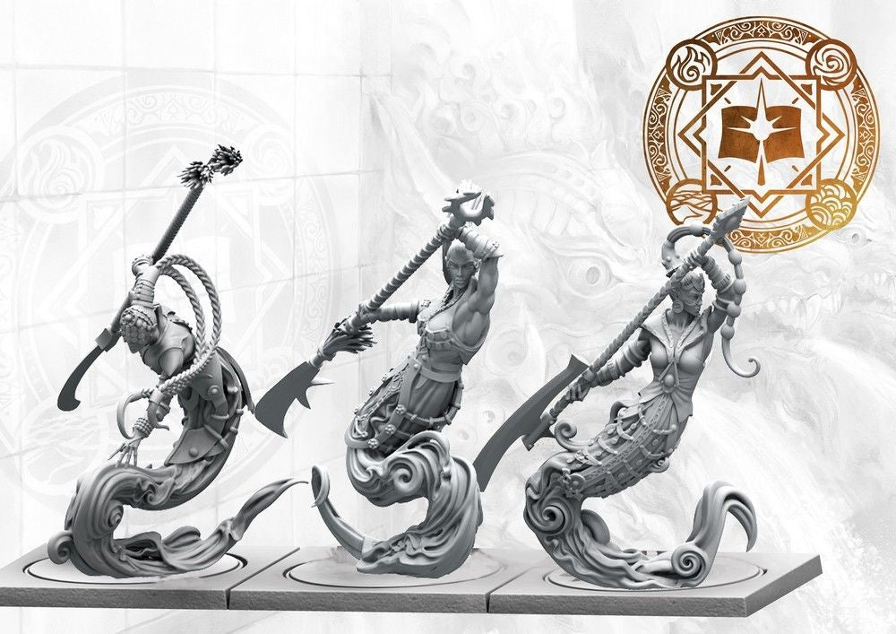 Sorcerer Kings: Steelheart Djinn with Polearms