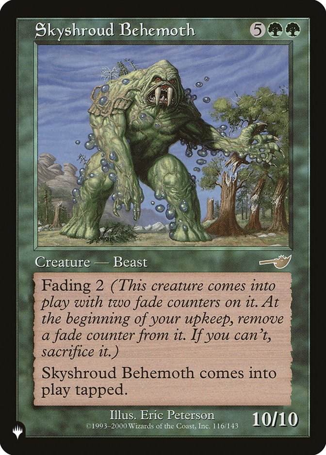 Skyshroud Behemoth [The List]