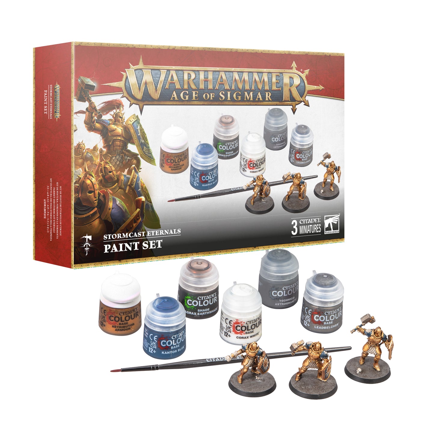 Age Of Sigmar Stormcast Eternals And Paint Set
