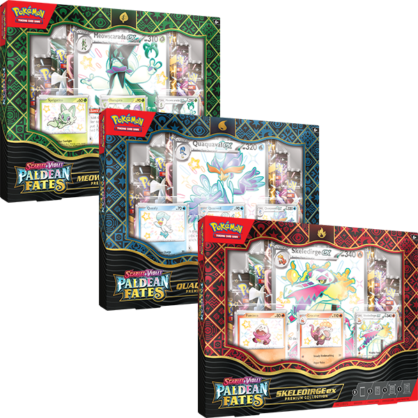 Paldean Fates Premium Collection - Meowscarada/Quaquaval/Skeledirge