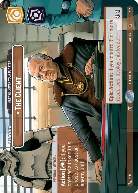 The Client (782) - Showcase| Star Wars Unlimited Card