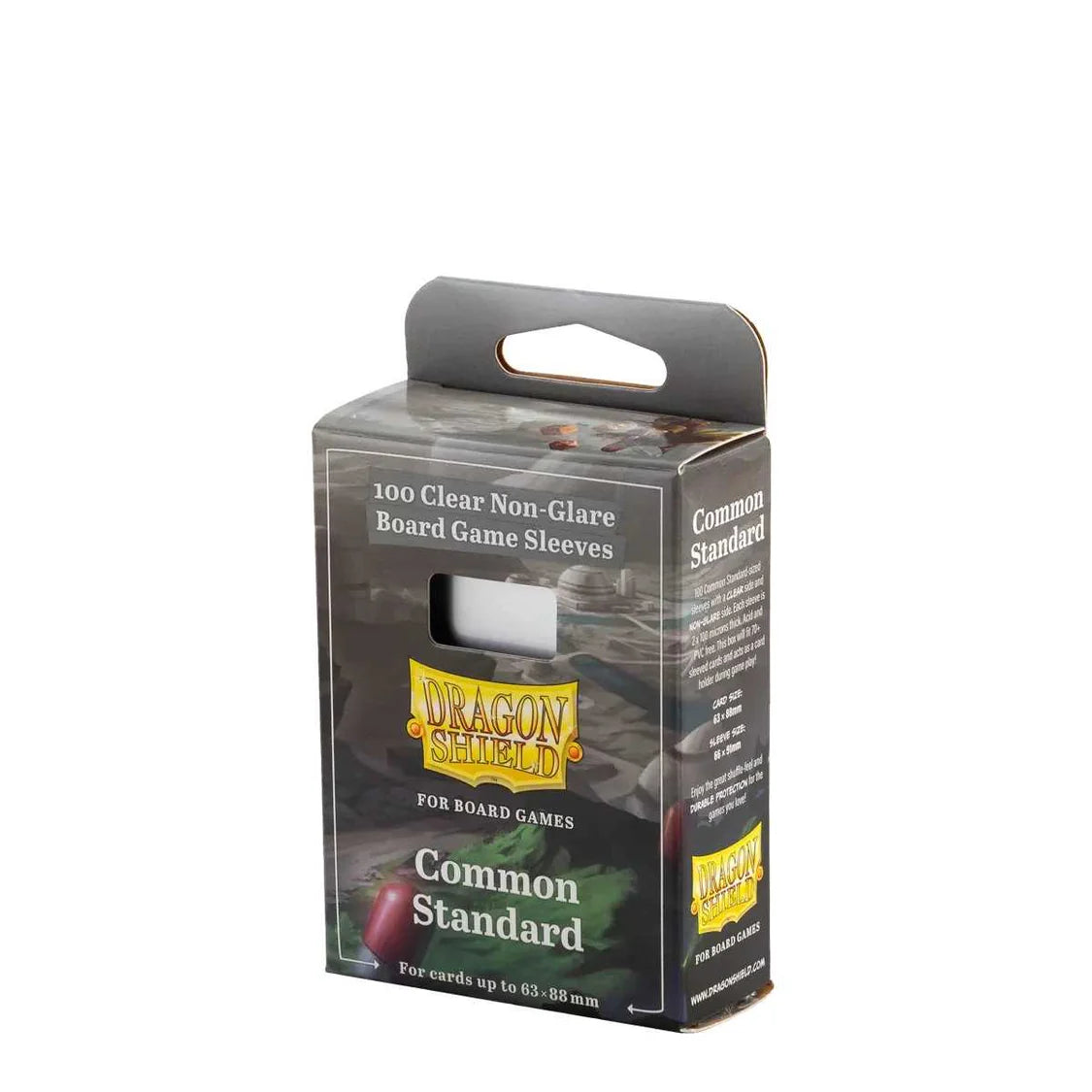 Dragon Shield 100 Clear Non-Glare Board Game Sleeves - Common Standard