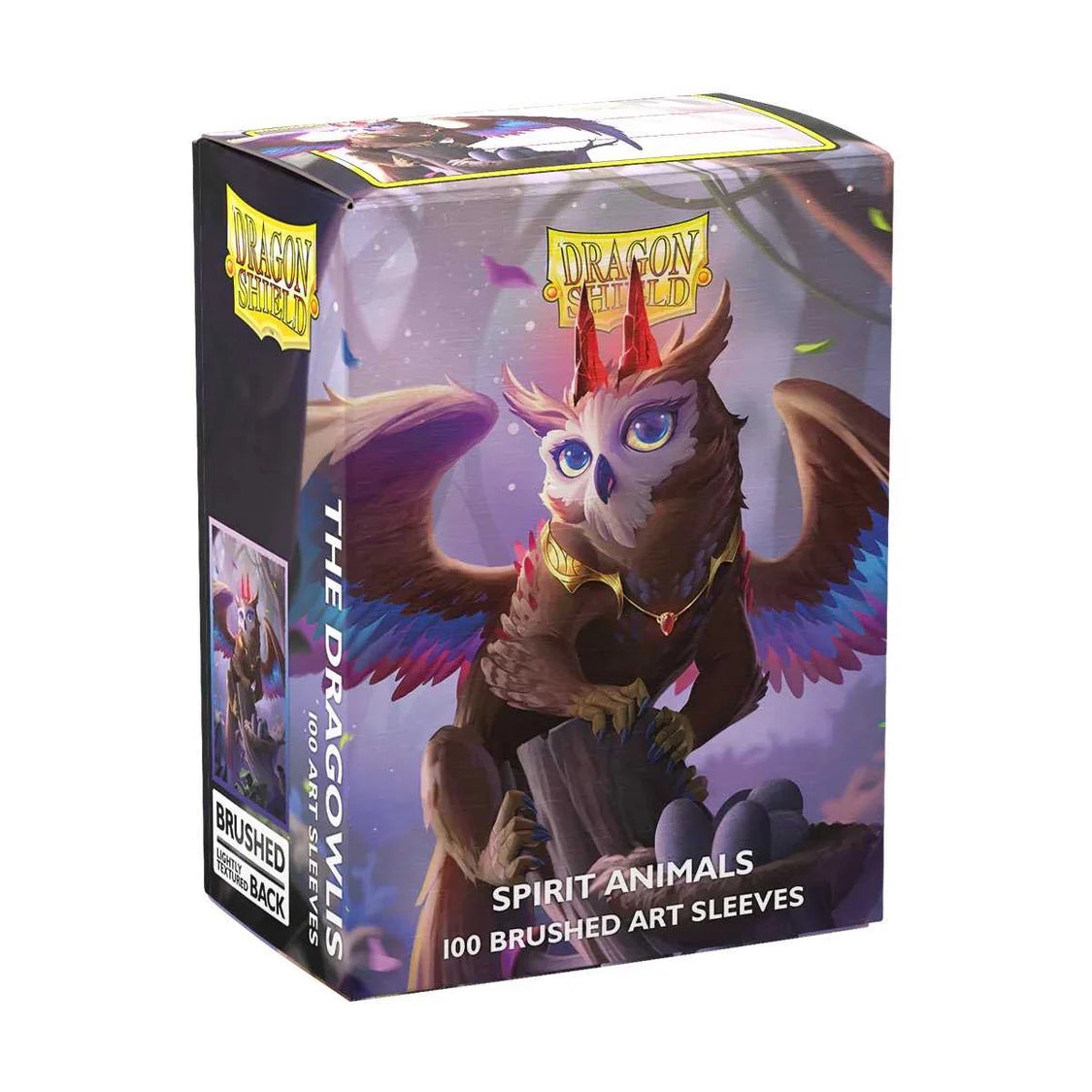 Dragon Shield Spirit Animals - The Dragowlis Brushed ART Sleeves - Standard (100)