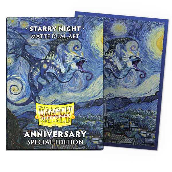 Dragon Shield Matte Dual Standard Sleeves: Starry Night Anniversary Special Edition (100 ct.)