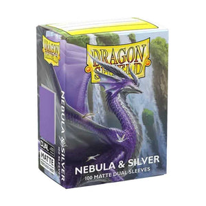 Dragon Shield Matte Dual Standard Sleeves - Nebula & Silver (100 ct.)