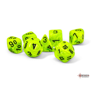 Vortex Mega-Hedral - Bright Green/Black 7-Die Set