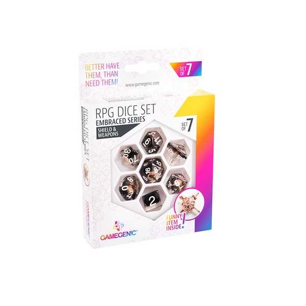 Shield & Weapons - RPG Dice Set (7pcs) Multicolor