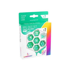 Candy-like Series - Mint - RPG Dice Set (7pcs) Green
