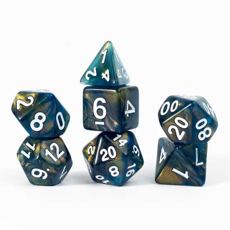 Treasures Unearthed 7-Piece Polyhedral - Onyx