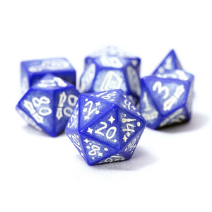 Illusory Stone - Purple Agate 7-Piece Polyhedral Dice Set