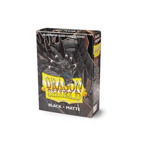 Matte Japanese Size Sleeves 60pk - Black (10 Count)