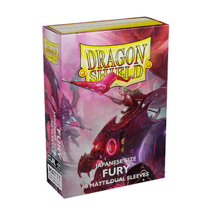 Dual Matte Japanese Size Sleeves 60pk - Fury (10 Count)
