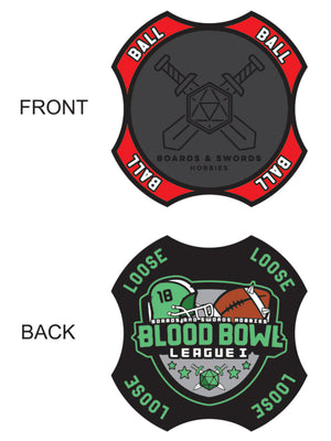 Blood Bowl League Season 1 metal ball token