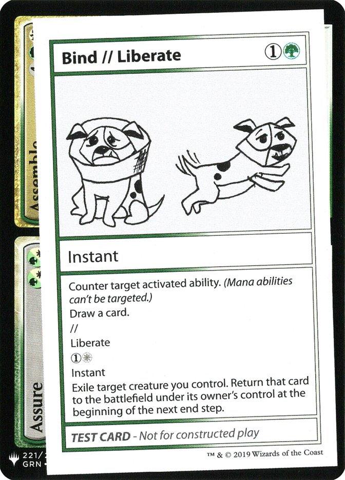Bind // Liberate [Mystery Booster Playtest Cards]