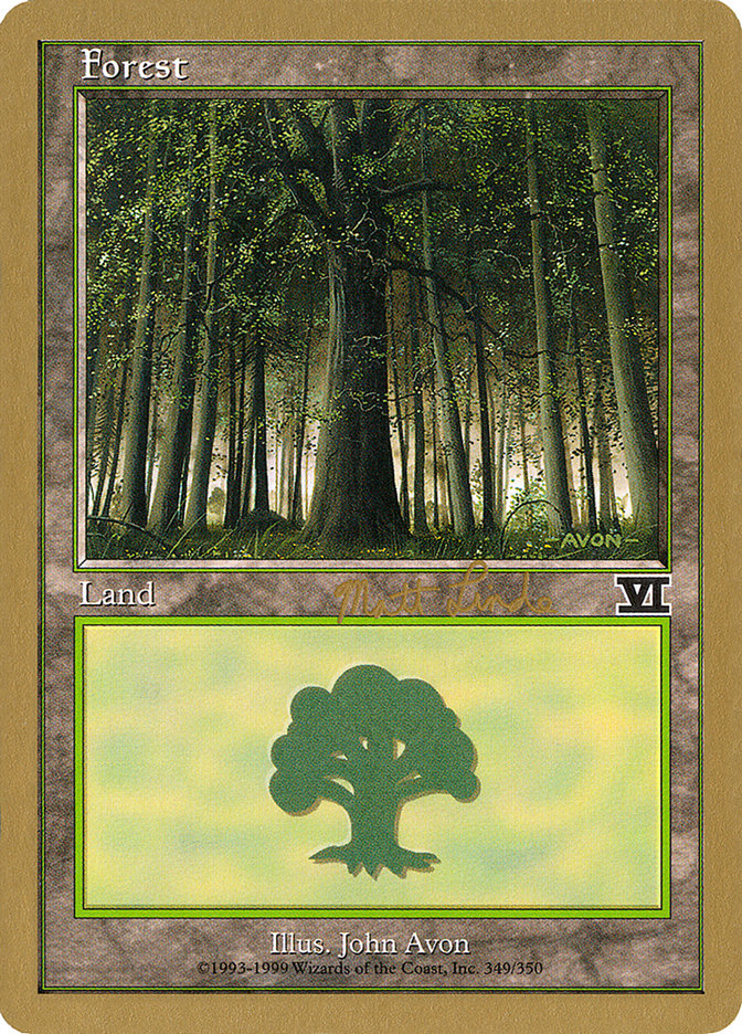 Forest (ml349) (Matt Linde) [World Championship Decks 1999]