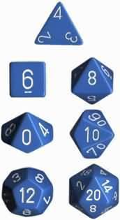 Opaque Poly 7 Set: Light Blue/White