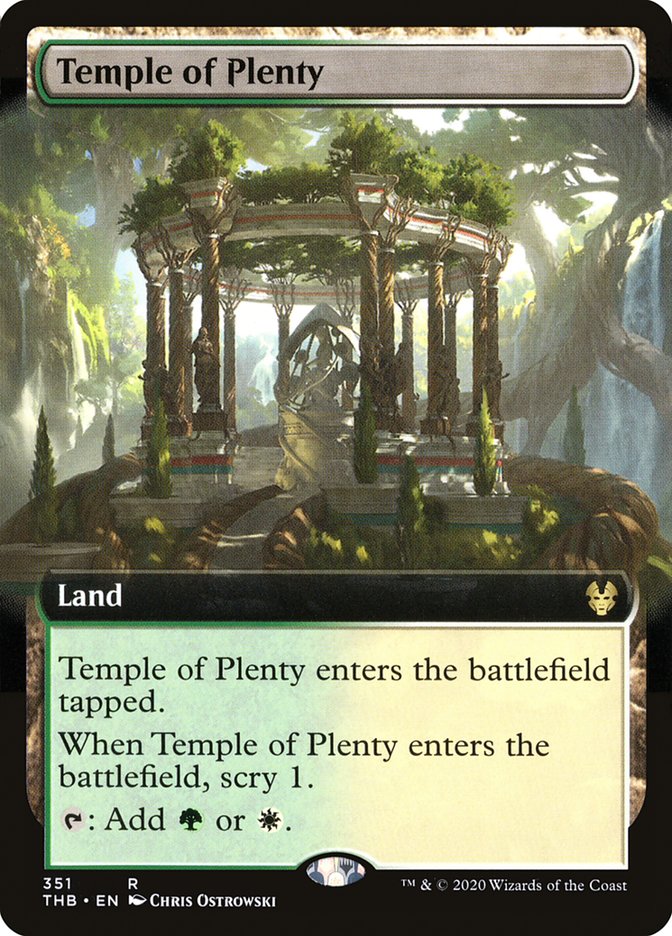 Temple of Plenty (Extended Art) [Theros Beyond Death]