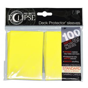 PRO-Matte Eclipse Lemon Yellow Standard Deck Protector sleeve 100ct