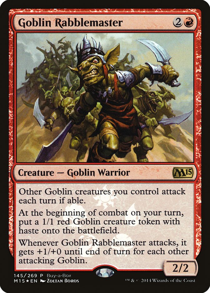 Goblin Rabblemaster (Buy-A-Box) [Magic 2015 Promos]