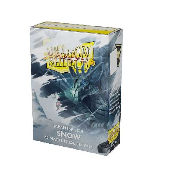 Dragon Shield Japanese Size Dual Matte - Snow (60 ct.)