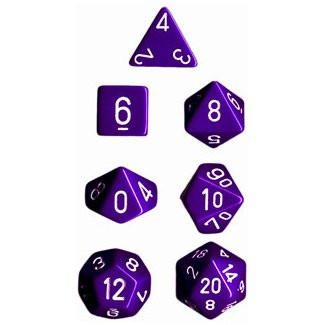 Opaque Poly 7 Set: Purple/White