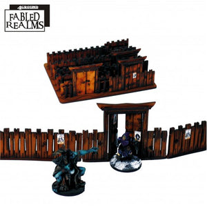 Fabled Realm Village Fencing With Gates