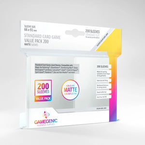 Standard Card Game Value Pack Matte Sleeves- Clear (200ct.)