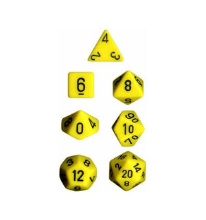 Opaque Poly 7 Set: Yellow/Black