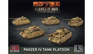 Panzer IV Tank Platoon (x5 Plastic)