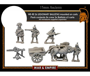 WE-RE26 Legionary ballistas, mounted on carts