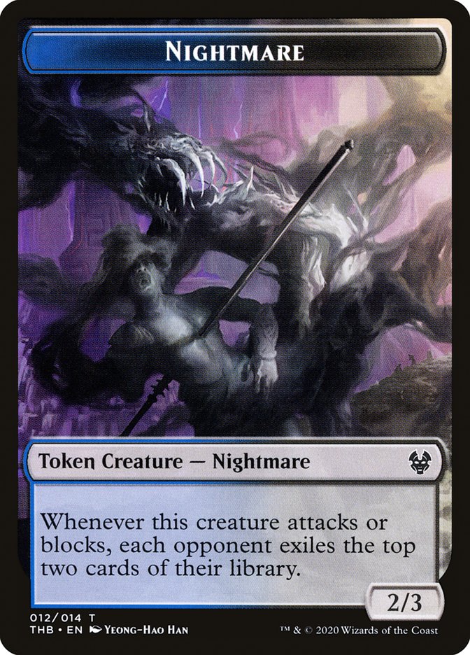 Satyr // Nightmare Double-Sided Token [Theros Beyond Death Tokens]