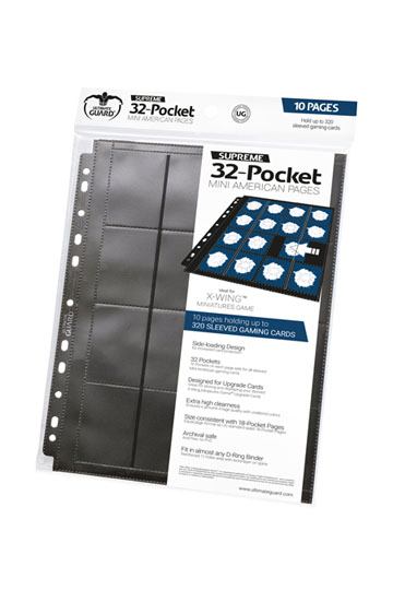 Ultimate Guard 32-Pocket Pages Mini American Black (10)
