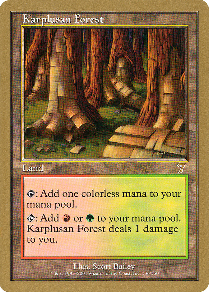 Karplusan Forest (Jan Tomcani) [World Championship Decks 2001]