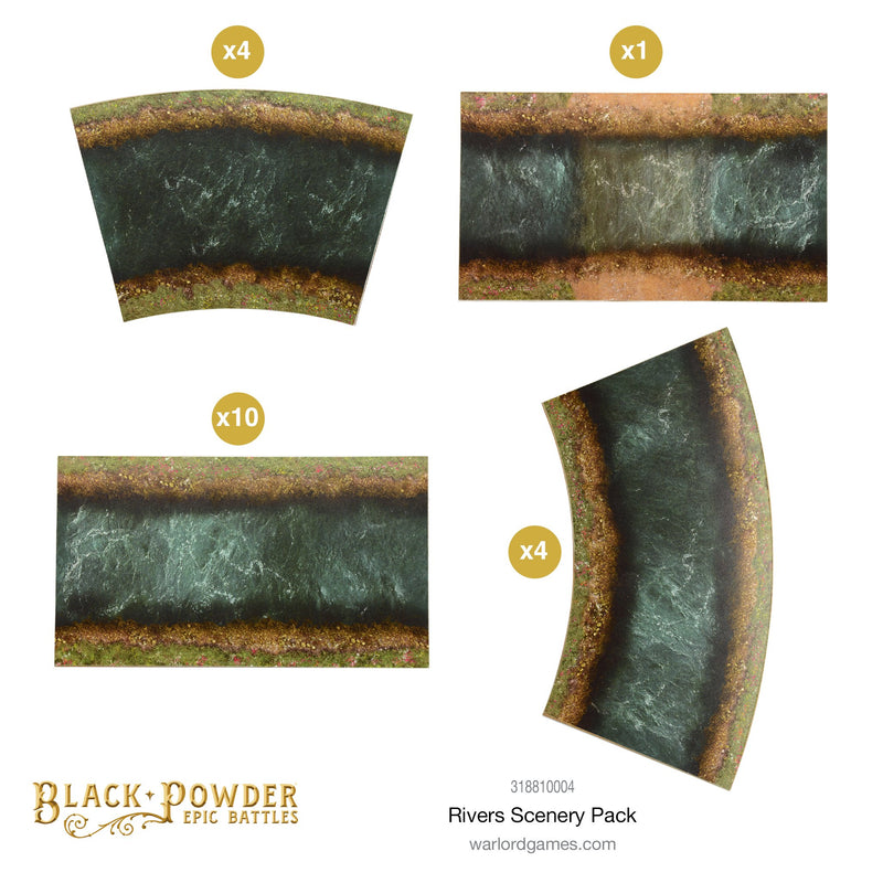 Black Powder Epic Battles: Waterloo - Rivers Scenery Pack