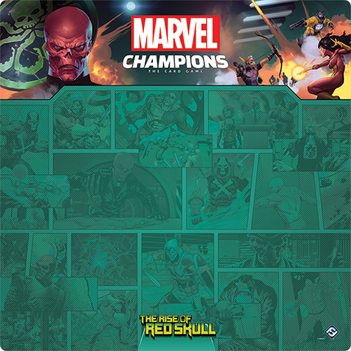 Red Skull 1-4 Player Game Mat