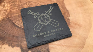 Bespoke Slate BASH coaster.