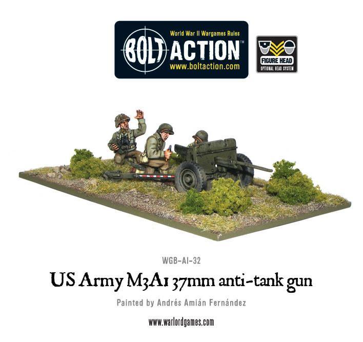 US Army M3A1 37mm anti-tank gun