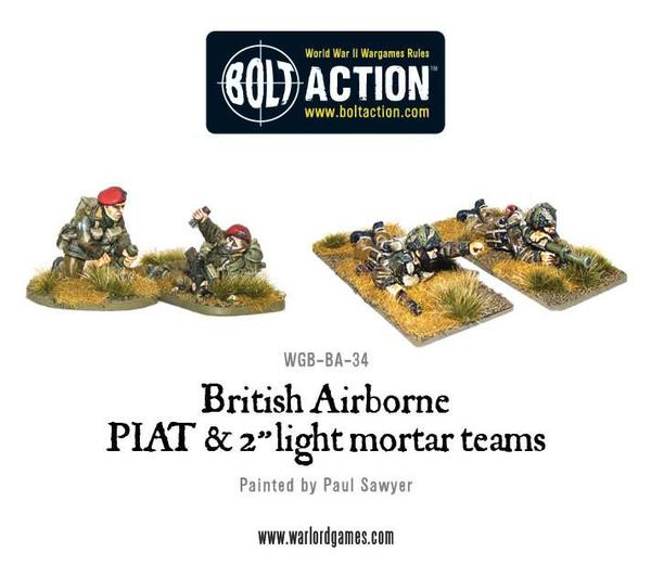 British Airborne PIAT and Light Mortar teams