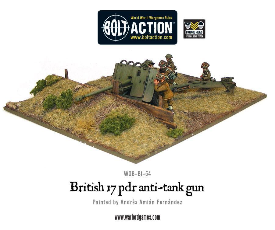 British Army 17 pdr anti-tank gun