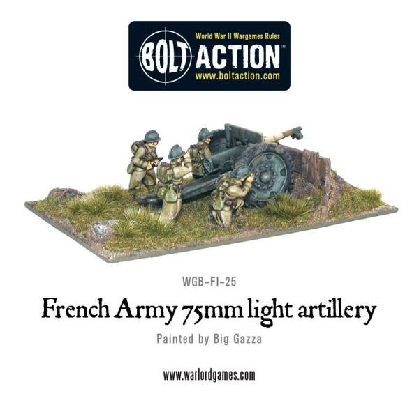 French Army 75mm light artillery