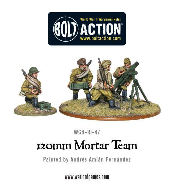 Soviet Army 120mm heavy mortar team
